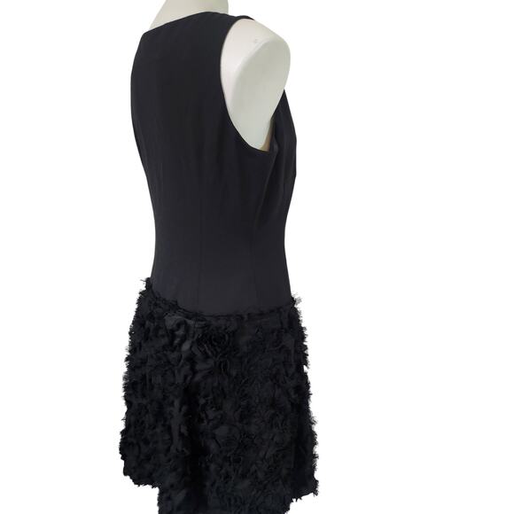 Piazza Sempione Designer wool blend cocktail dress ruffled bottom IT 46 (US 10) - Picture 4 of 9